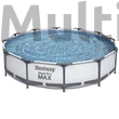 Kép 1/2 - Bestway Steel Pro Max medence vízforgatóval 3,66m