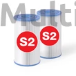 Kép 1/3 - INTEX S2 papír szűrőbetét (2 db)