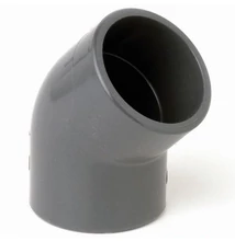 PVC könyök 45 fok 50 mm