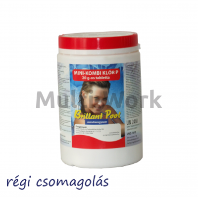 Brillant Pool Mini Kombi Klor Tabletta 1kg Multi Work Uszodatechnika